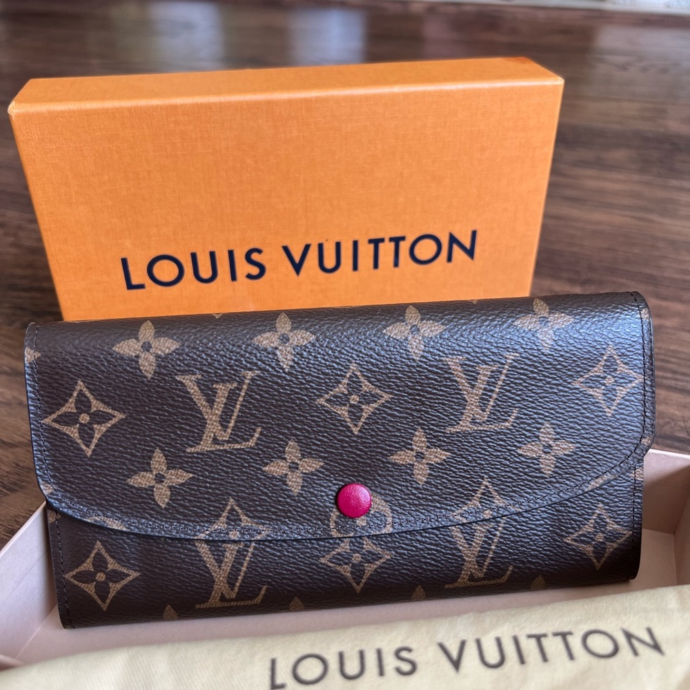 ❌SOLD❌ Louis Vuitton Emilie Monogram Wallet - Fuchsia